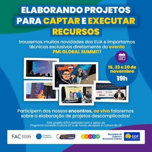 Live do empreendedor público: elaborando projetos para captar e executar recursos